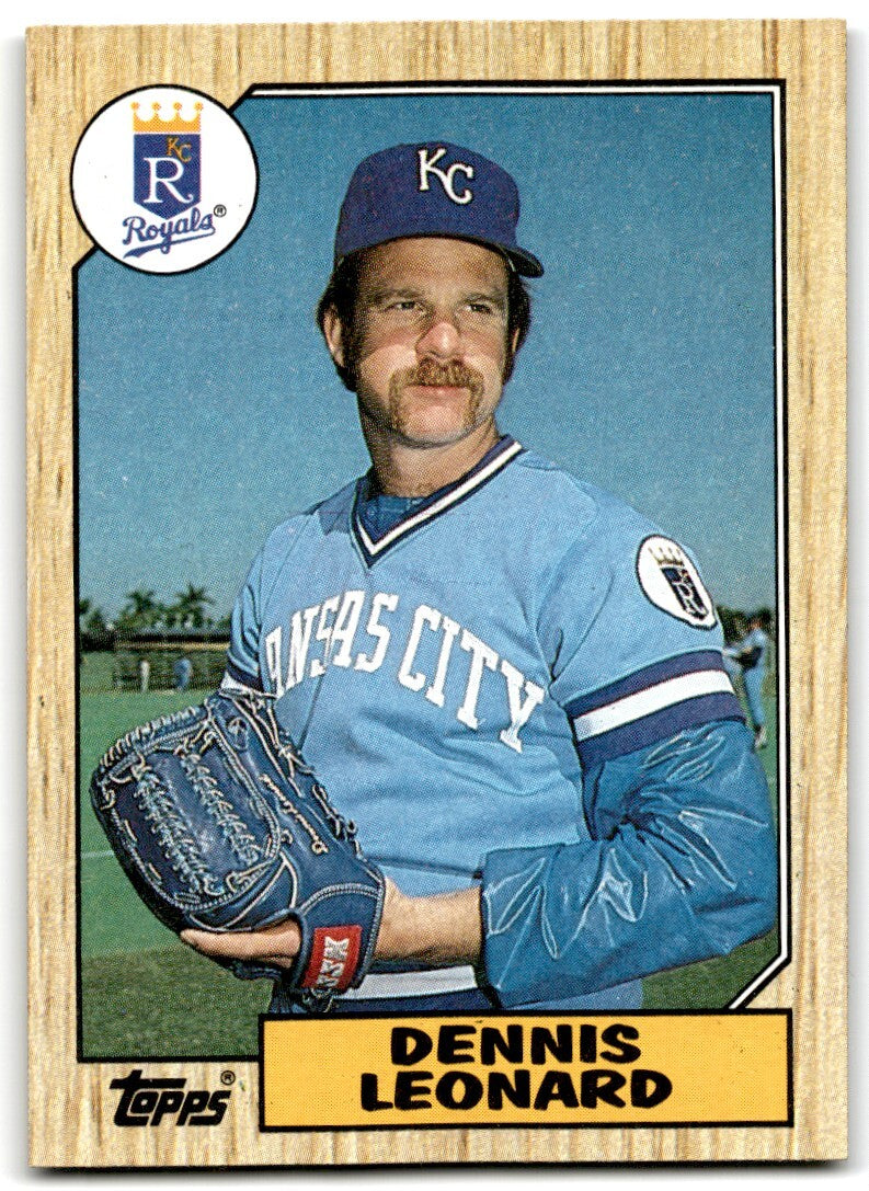 1987 Topps Dennis Leonard a Kansas City Royals #38