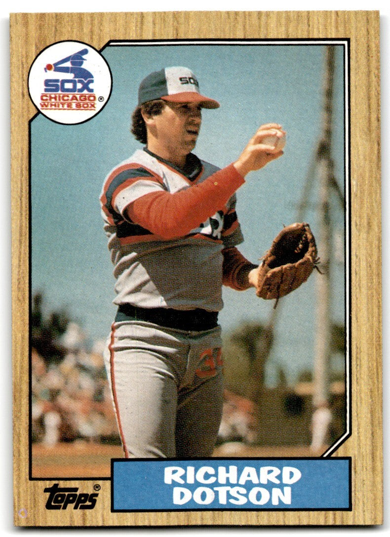 1987 Topps Richard Dotson a Chicago White Sox #720