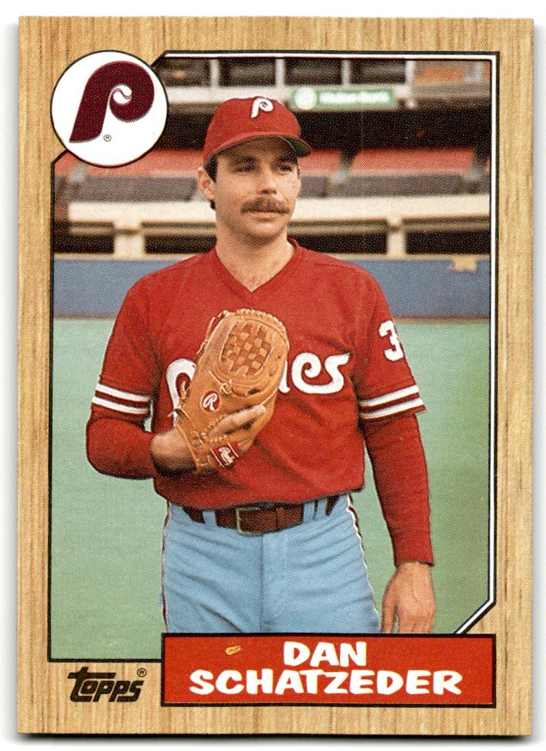 1987 Topps Dan Schatzeder Philadelphia Phillies #789
