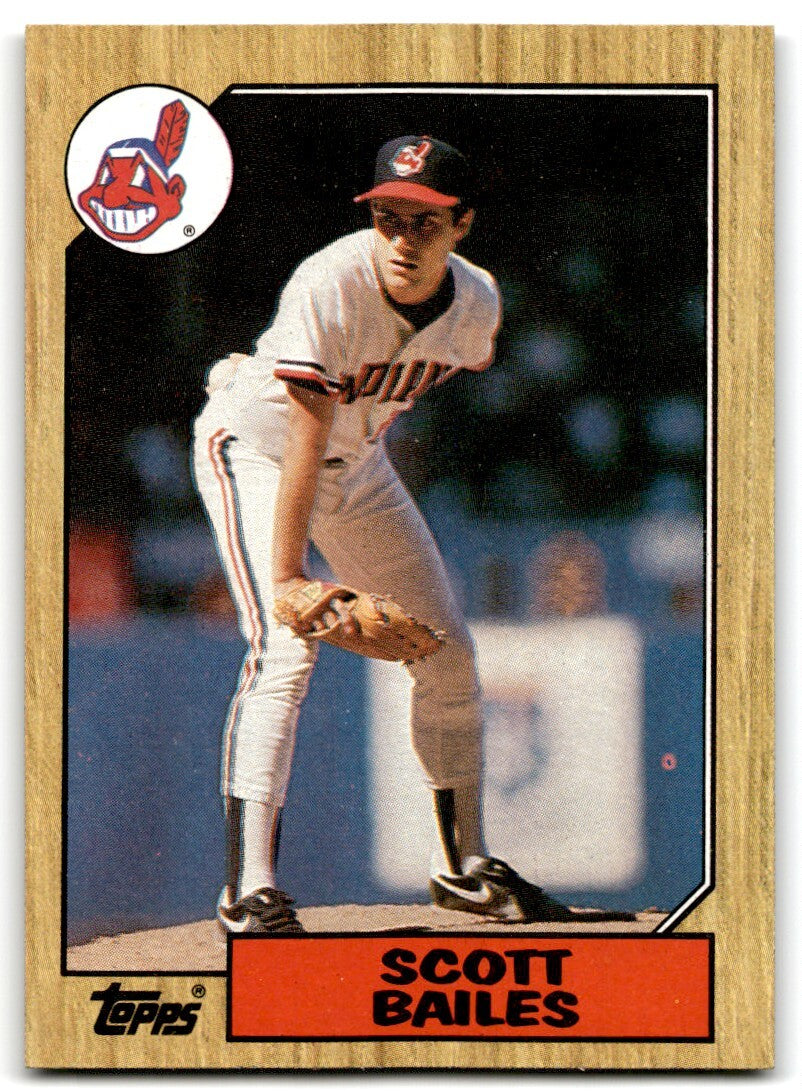 1987 Topps Scott Bailes Rookie b Cleveland Indians #585