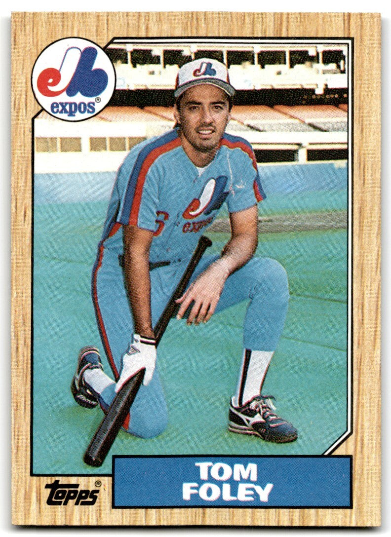 1987 Topps Tom Foley a Montreal Expos #78