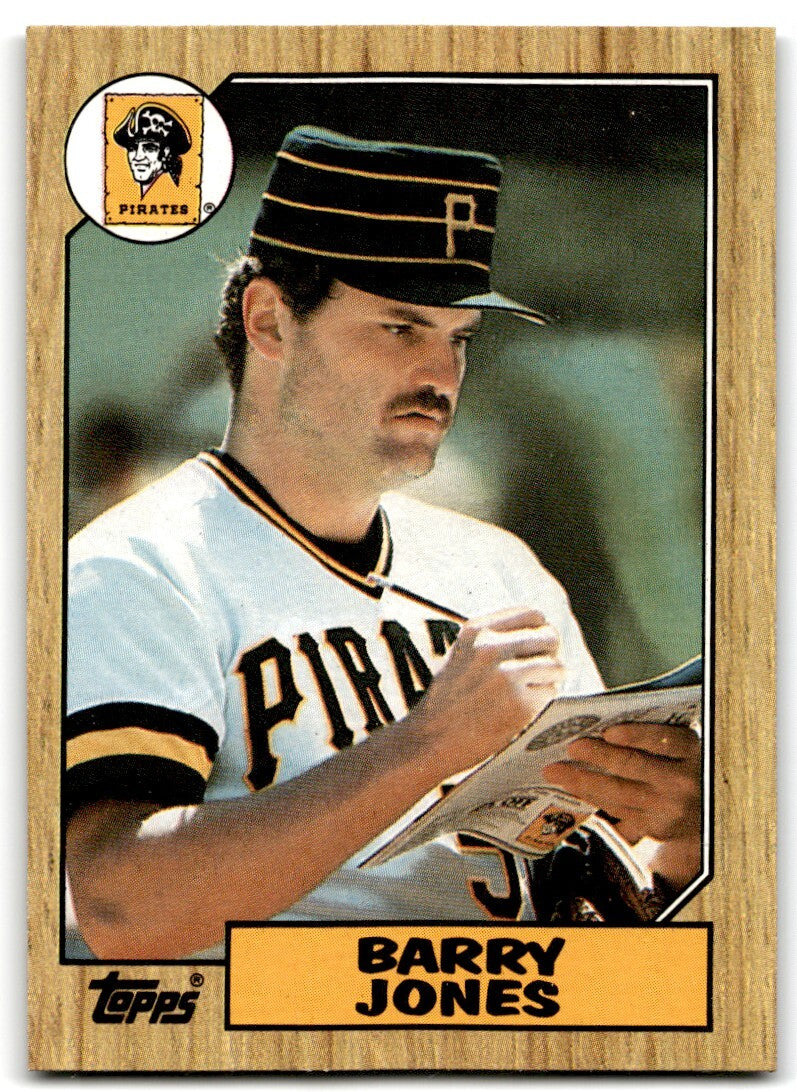 1987 Topps Barry Jones Rookie Pittsburgh Pirates #494