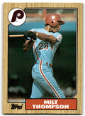1987 Topps Milt Thompson Philadelphia Phillies #409