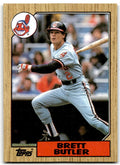 1987 Topps Brett Butler Cleveland Indians #723