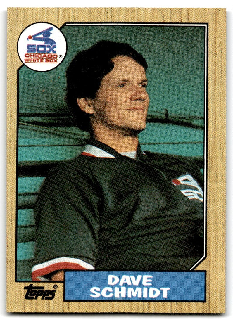 1987 Topps Dave Schmidt a Chicago White Sox #703