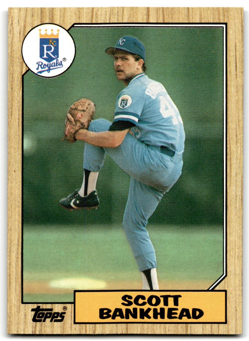 1987 Topps Scott Bankhead a Kansas City Royals #508