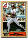 1987 Topps Tony Bernazard Cleveland Indians #758