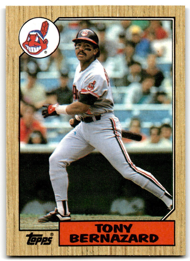1987 Topps Tony Bernazard Cleveland Indians #758