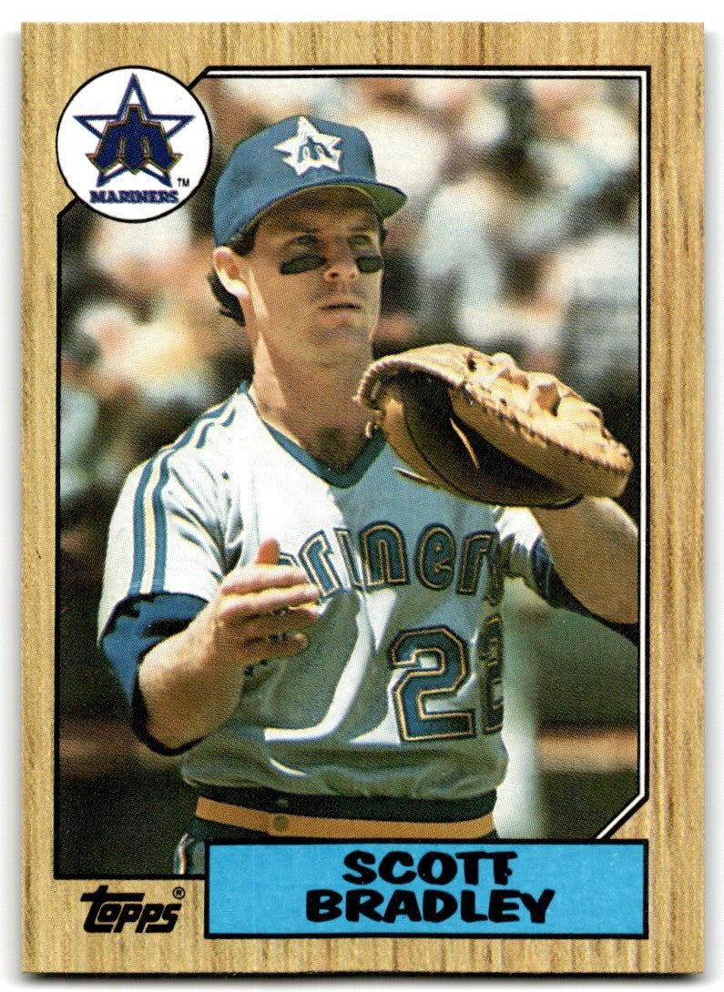 1987 Topps Scott Bradley a Seattle Mariners #376