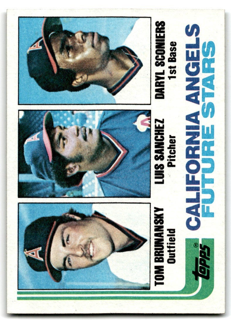 1982 Topps Cal Angels Future Stars - Brunansky Rookie k #653