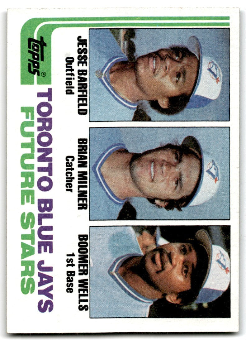 1982 Topps Blue Jays Future Stars - Jesse Barfield/Brian Milner/Wells Rookie 5