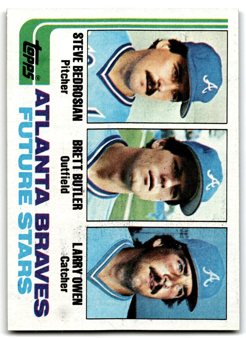 1982 Topps Braves Future Stars - Steve Bedrosian/Brett Butler Rookie #502