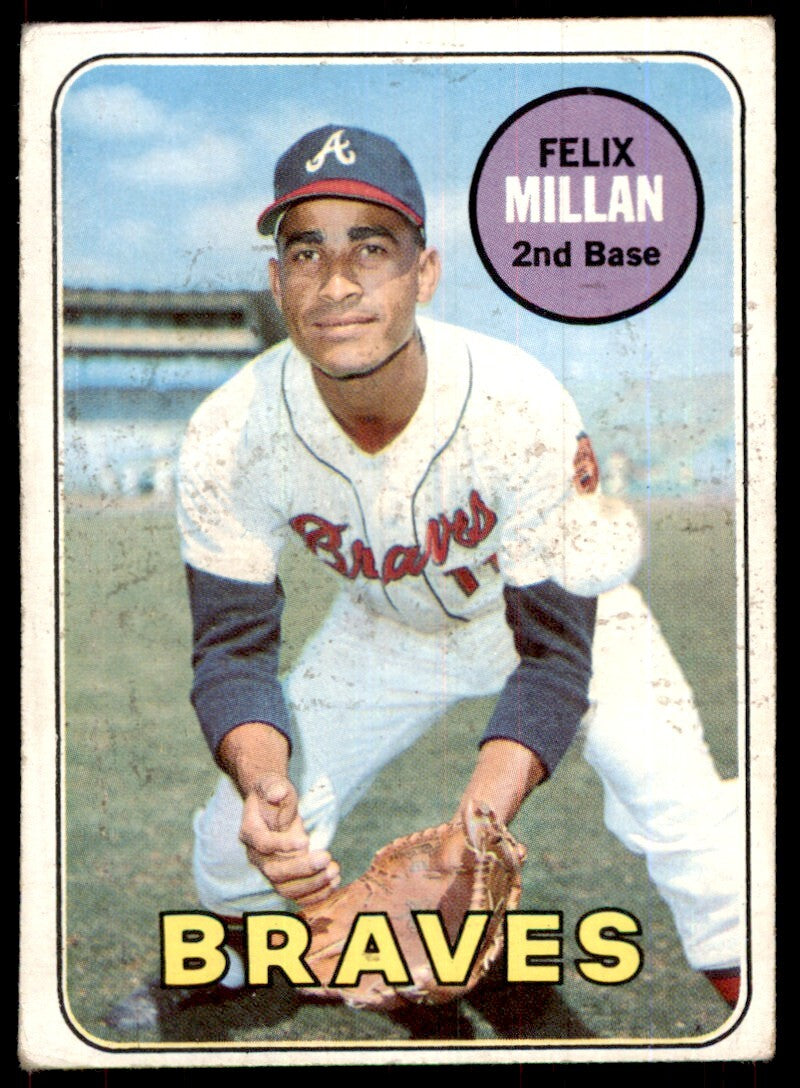 1969 Topps Felix Millan Atlanta Braves #210
