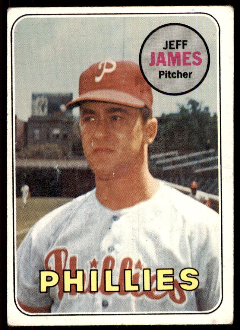 1969 Topps Jeff James Rookie Philadelphia Phillies #477