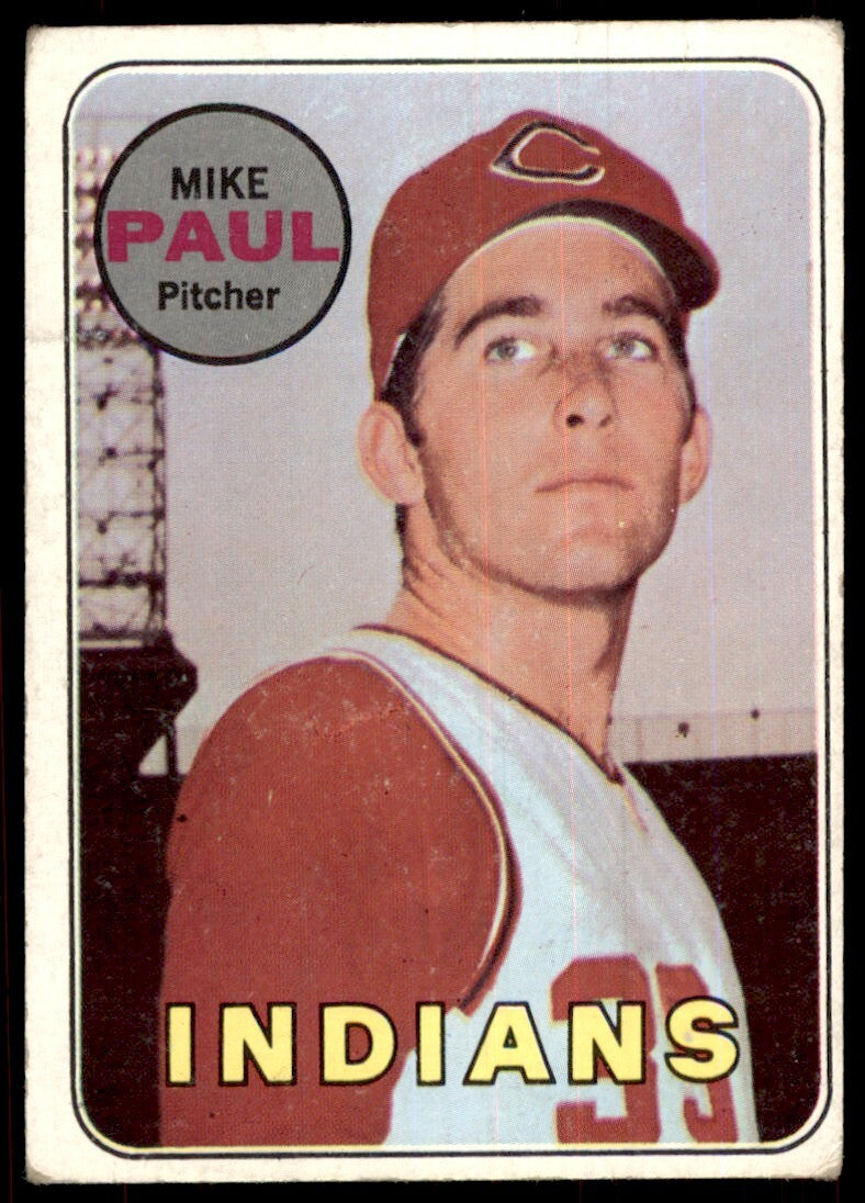 1969 Topps Mike Paul Rookie Cleveland Indians #537