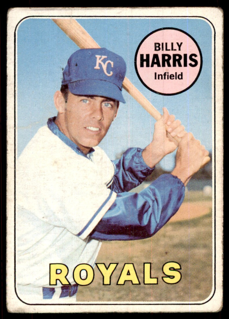 1969 Topps Billy Harris Rookie Kansas City Royals #569