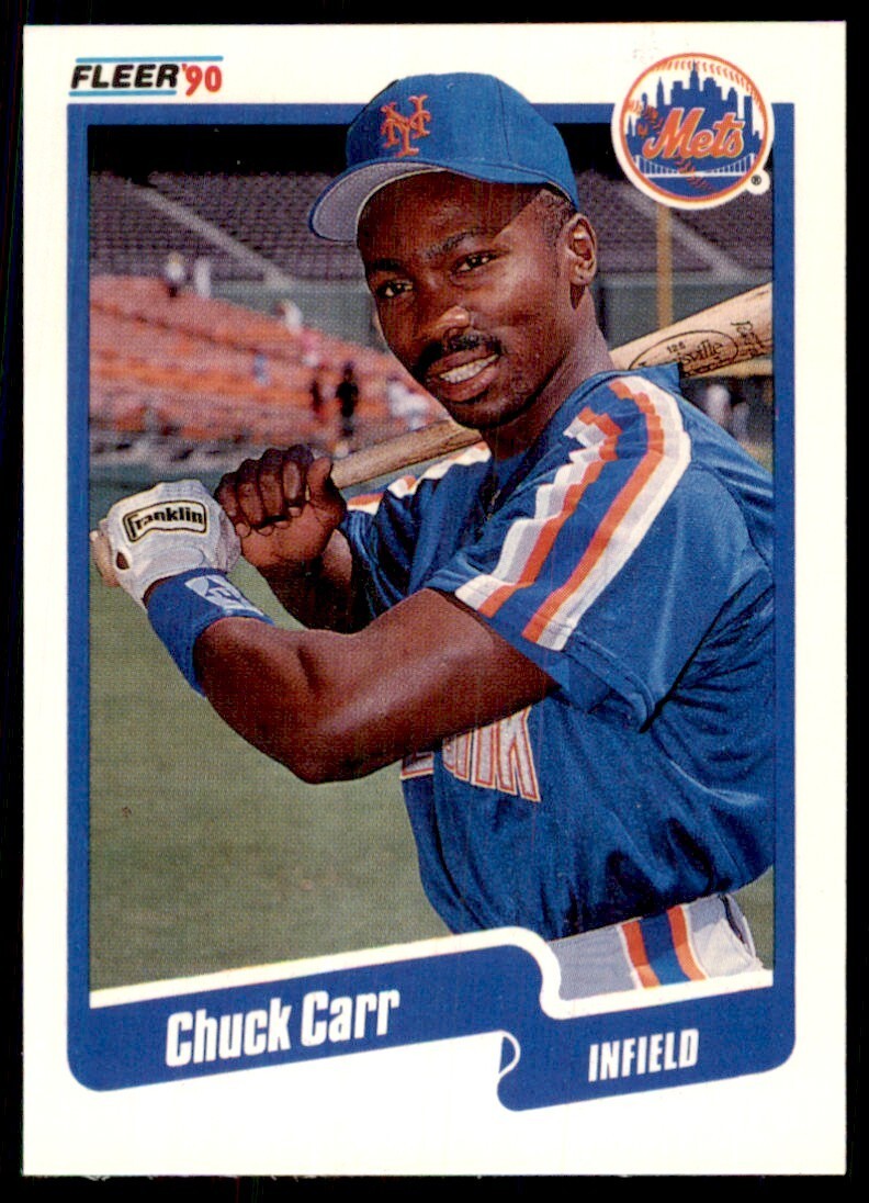 1990 Fleer Update Chuck Carr Baseball Cards #U-34