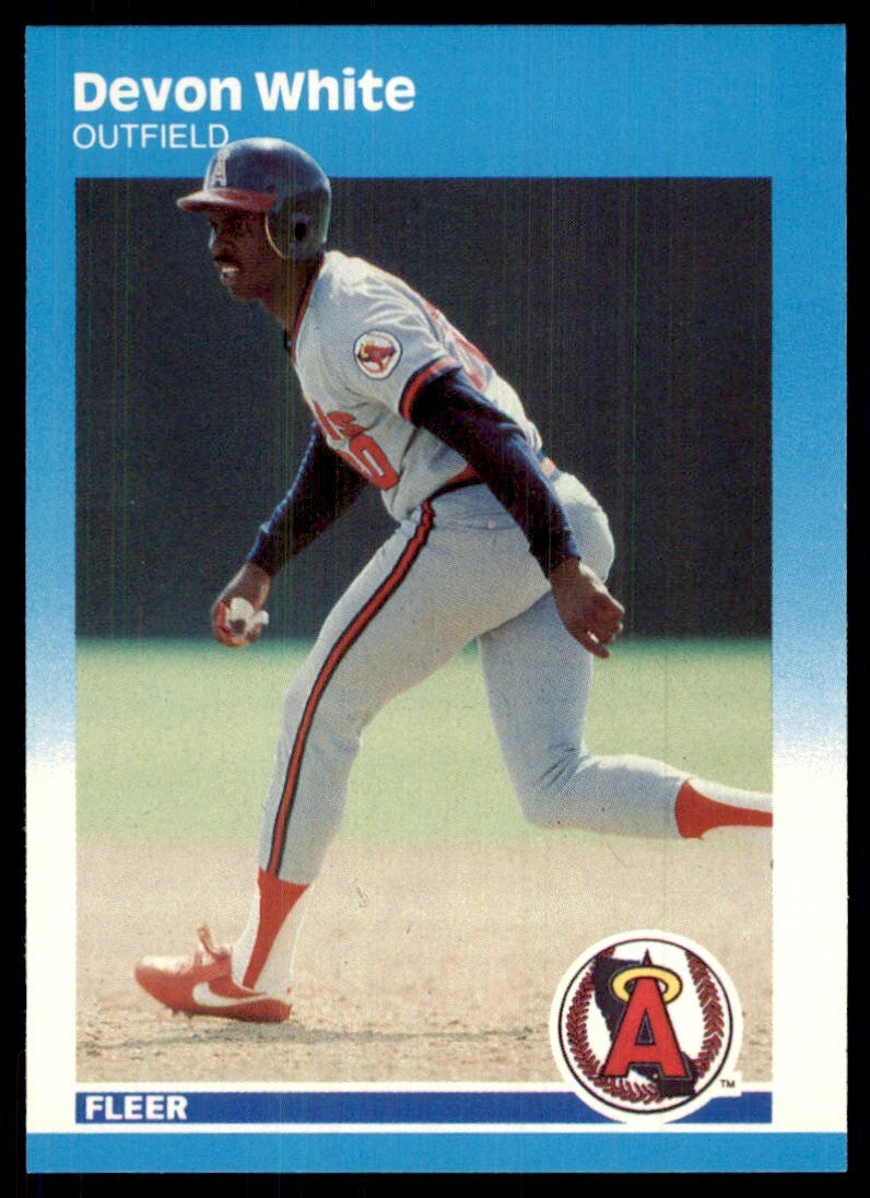 1987 Fleer Update Devon White Baseball Cards #U-123
