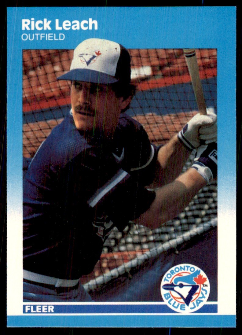 1987 Fleer Update Rick Leach Baseball Cards #U-63
