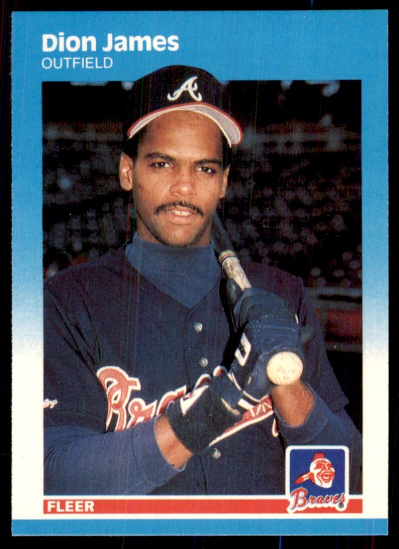 1987 Fleer Update Dion James Baseball Cards #U-51