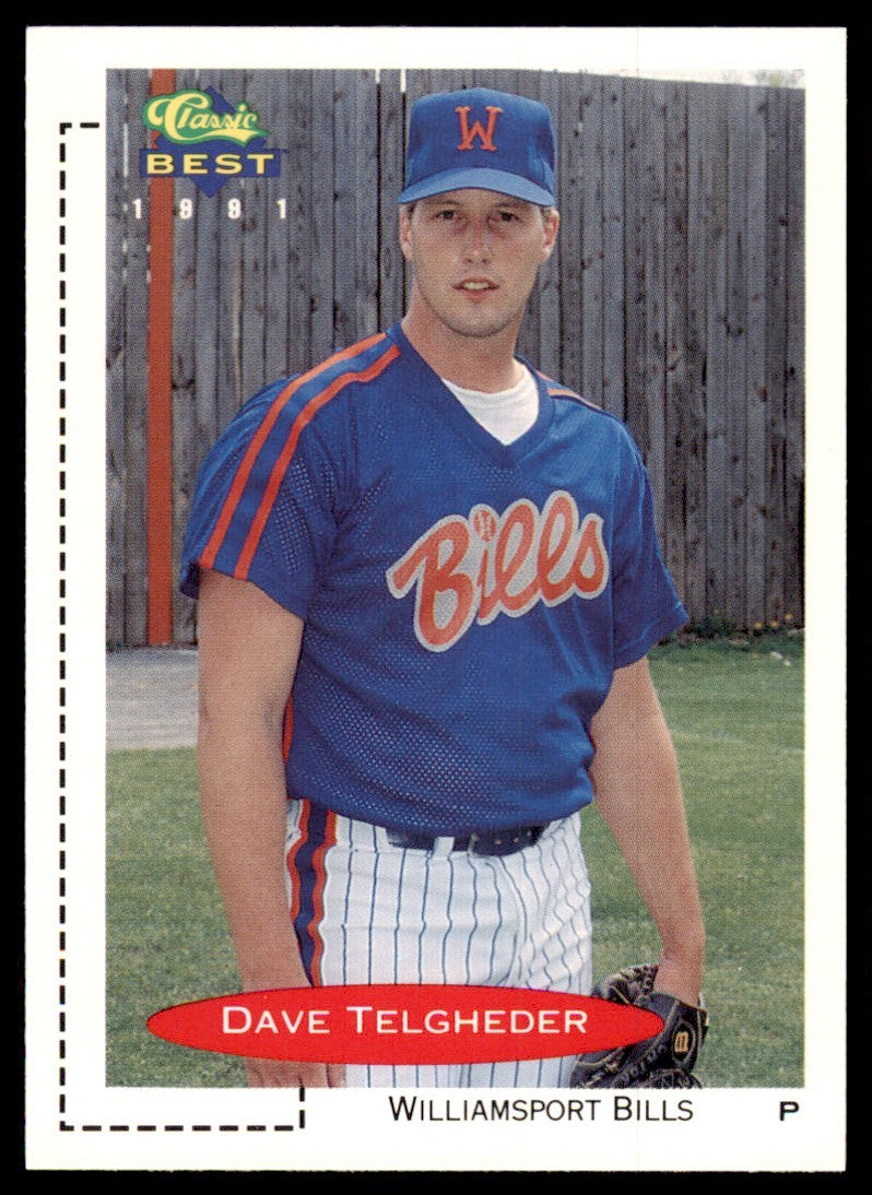 1991 Classic Best Minor League Dave Telgheder Baseball  Cards #342