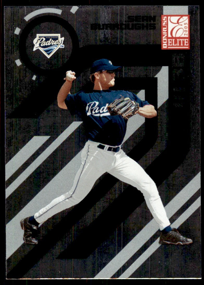 2005 Donruss Elite Sean Burroughs Baseball Cards #121