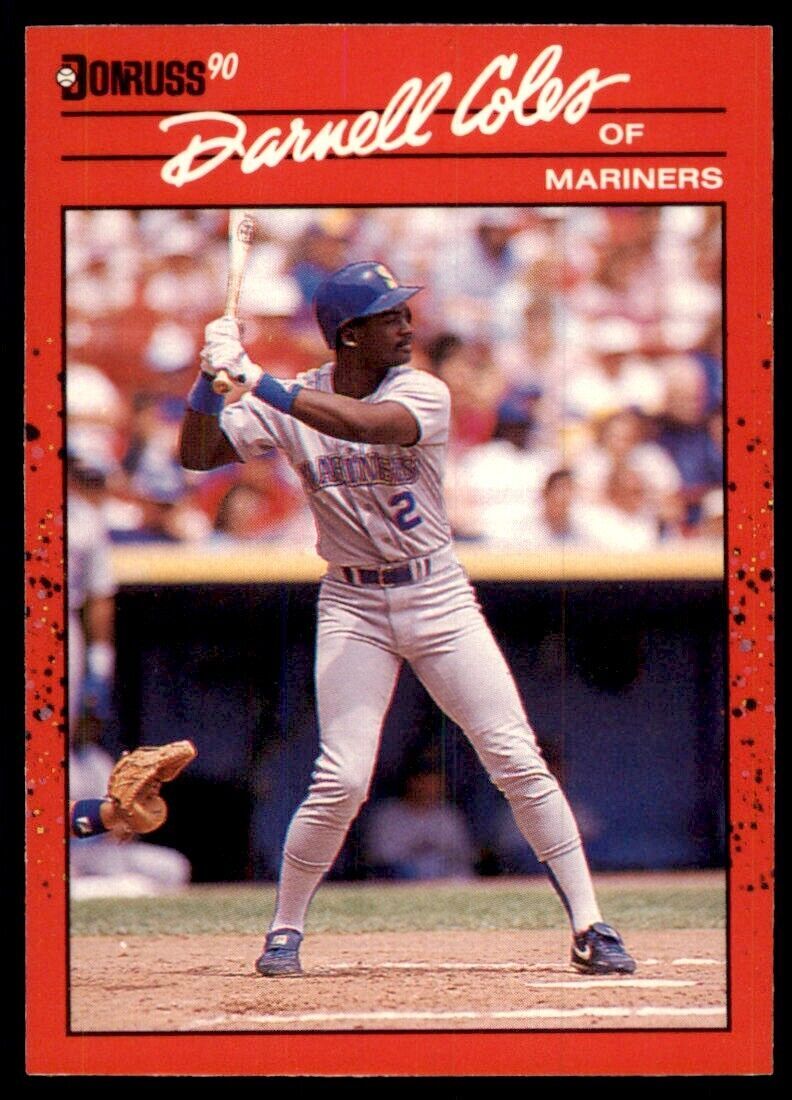 1990 Donruss Darnell Coles Baseball Cards #212