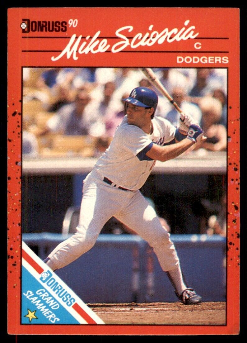 1990 Donruss Mike Scioscia Baseball Cards #7