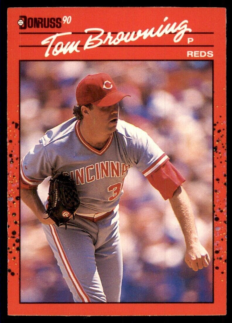 1990 Donruss Tom Browning Baseball Cards #308