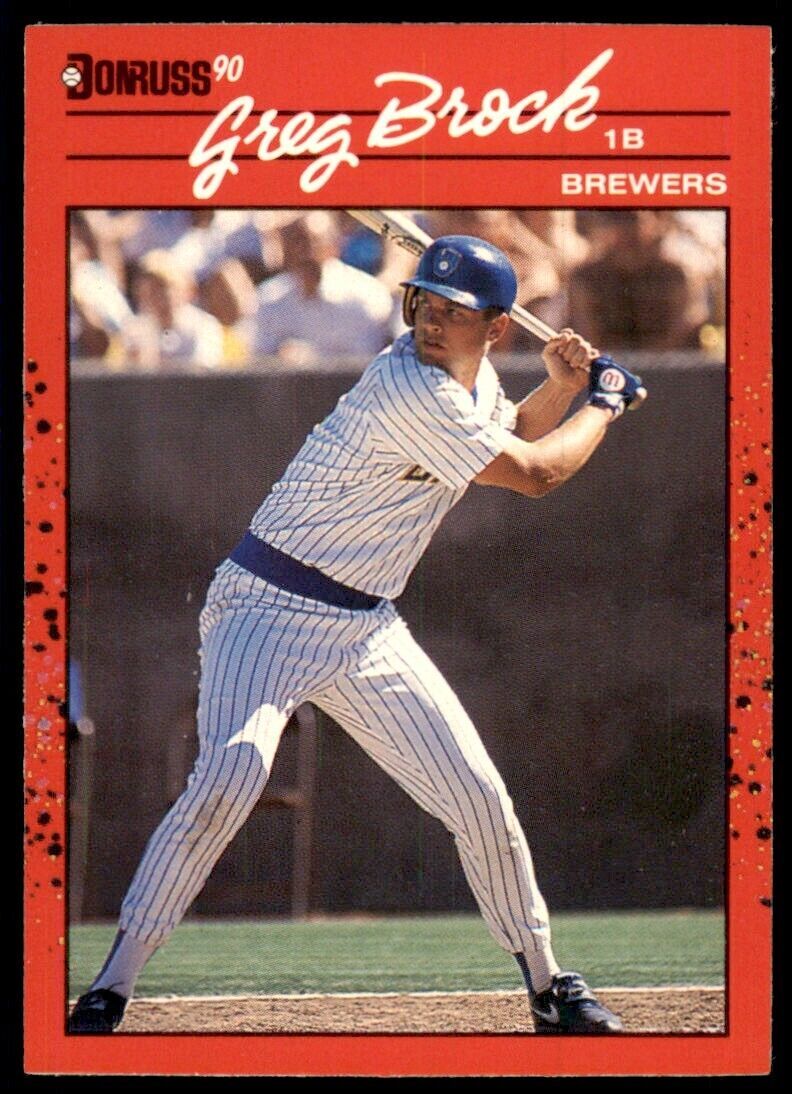 1990 Donruss Greg Brock Baseball Cards #293