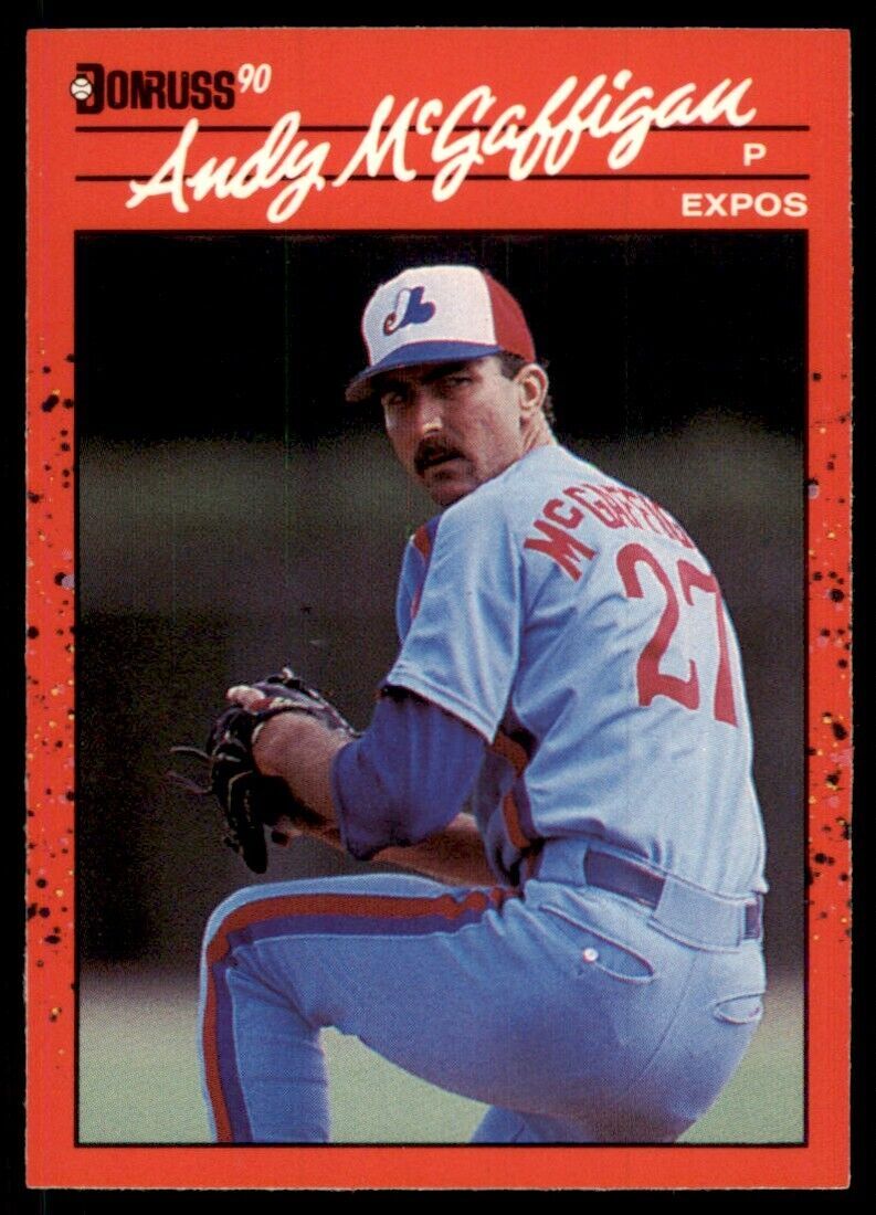 1990 Donruss Andy McGaffigan Baseball Cards #574