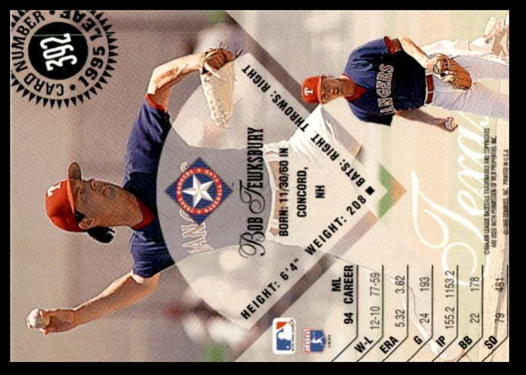 1995 Leaf Bob Tewksbury Texas Rangers #392