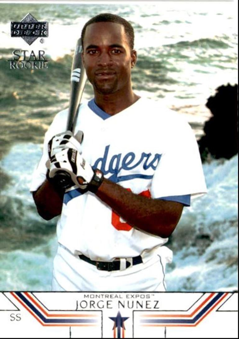 2002 Upper Deck Jorge Nunez Rookie Montreal Expos #518