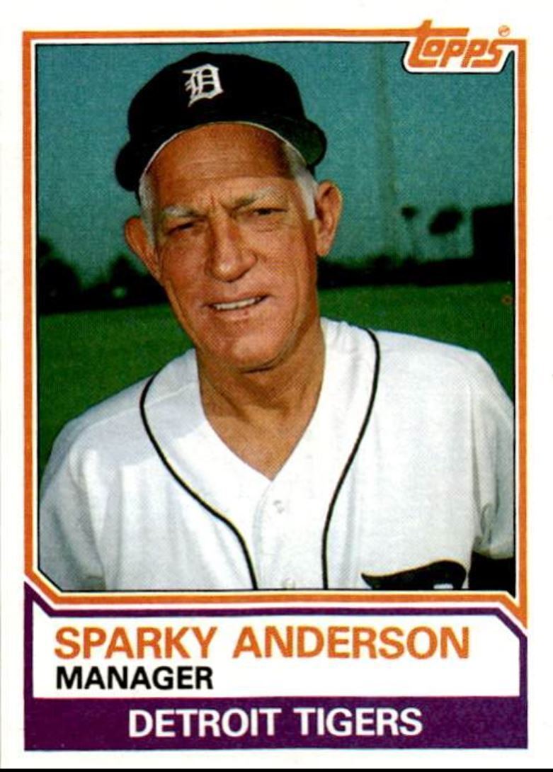 1983 Topps Sparky Anderson Detroit Tigers #666