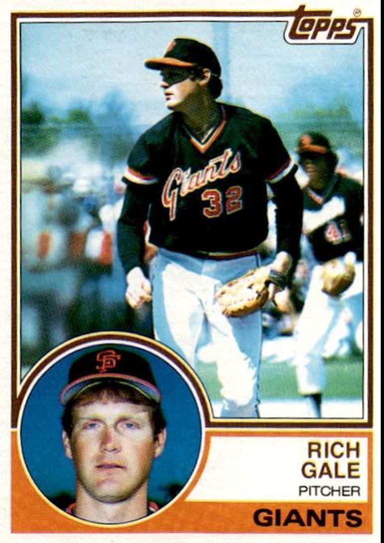 1983 Topps Rich Gale San Francisco Giants #719