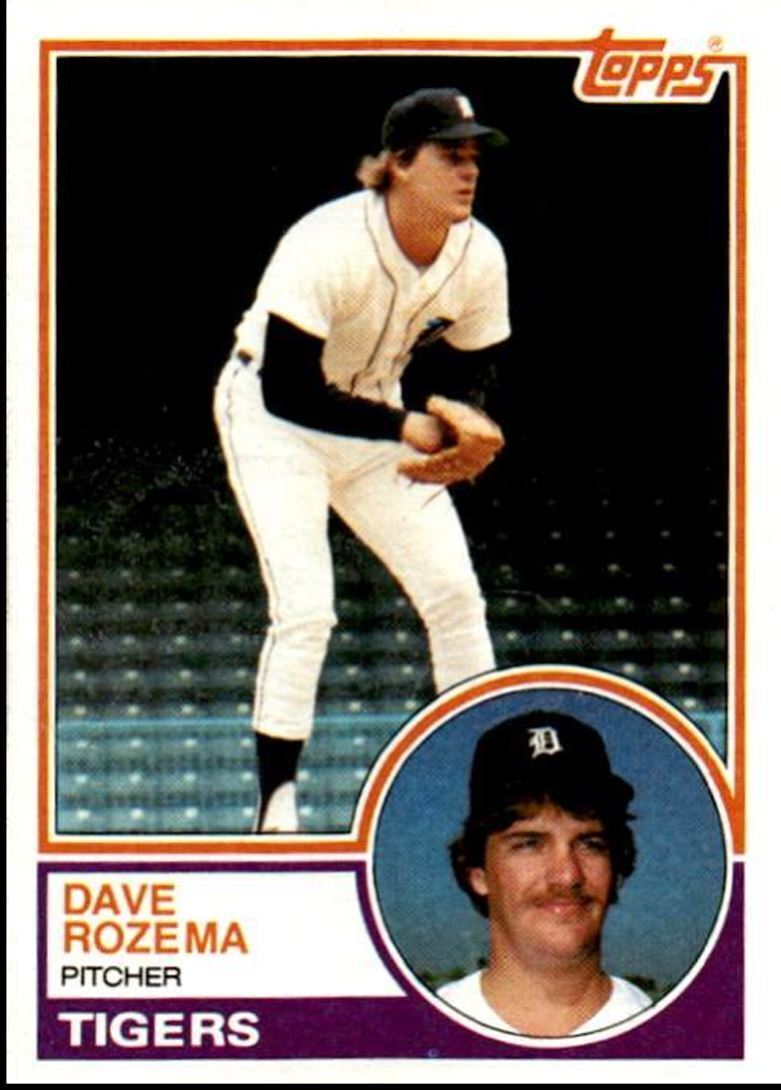 1983 Topps Dave Rozema Detroit Tigers #562