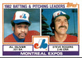 1983 Topps Expos Team Leaders - Al Oliver/Steve Rogers \ Montreal Expos #111
