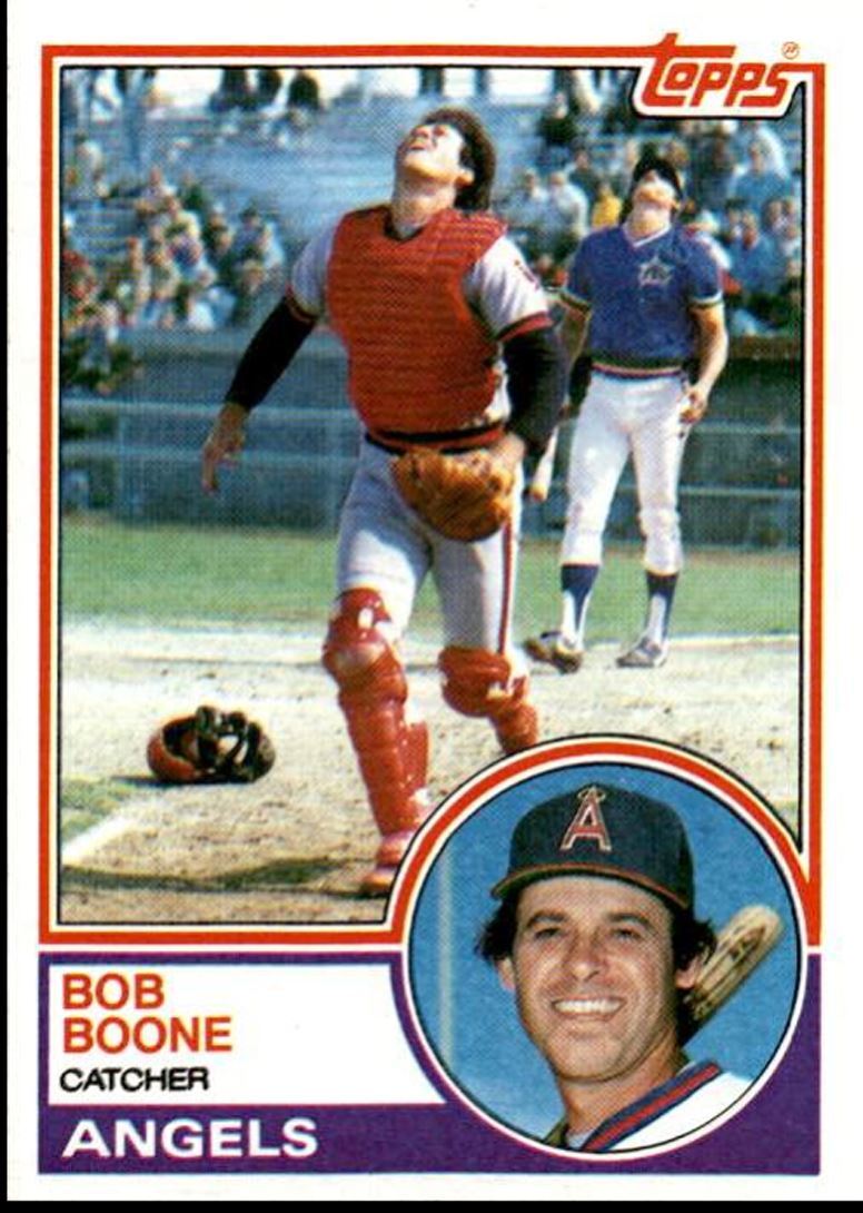 1983 Topps Bob Boone California Angels #765