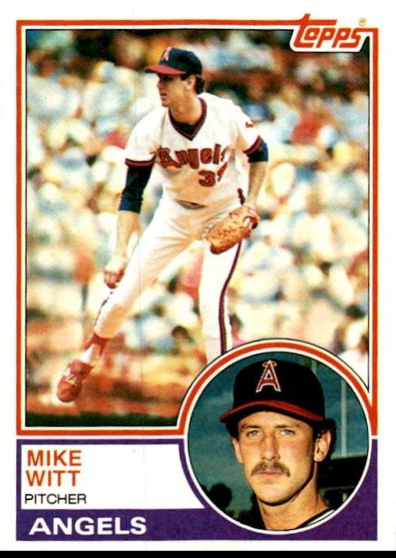 1983 Topps Mike Witt California Angels #53