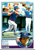 1983 Topps Bump Wills // Chicago Cubs #643