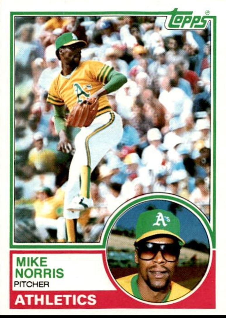 1983 Topps Mike Norris Oakland Athletics #620