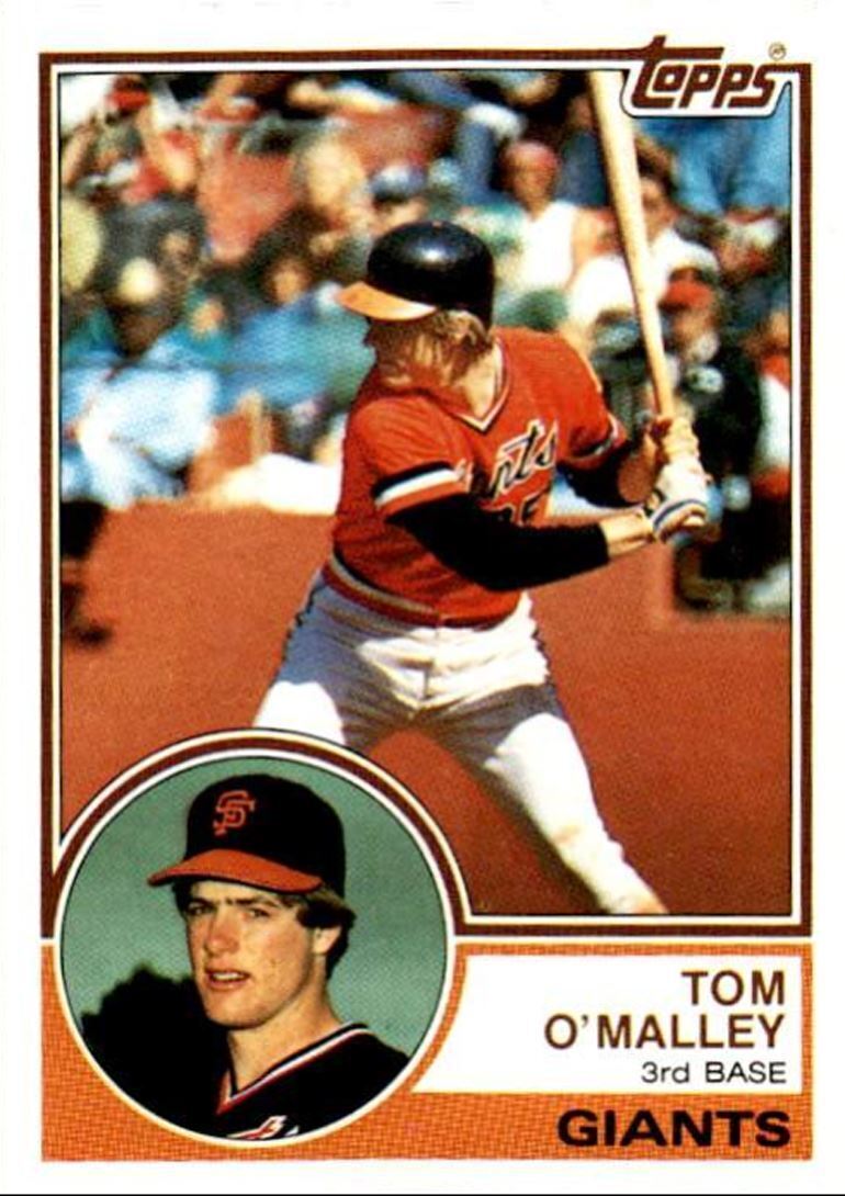 1983 Topps Tom O'Malley Rookie San Francisco Giants #663