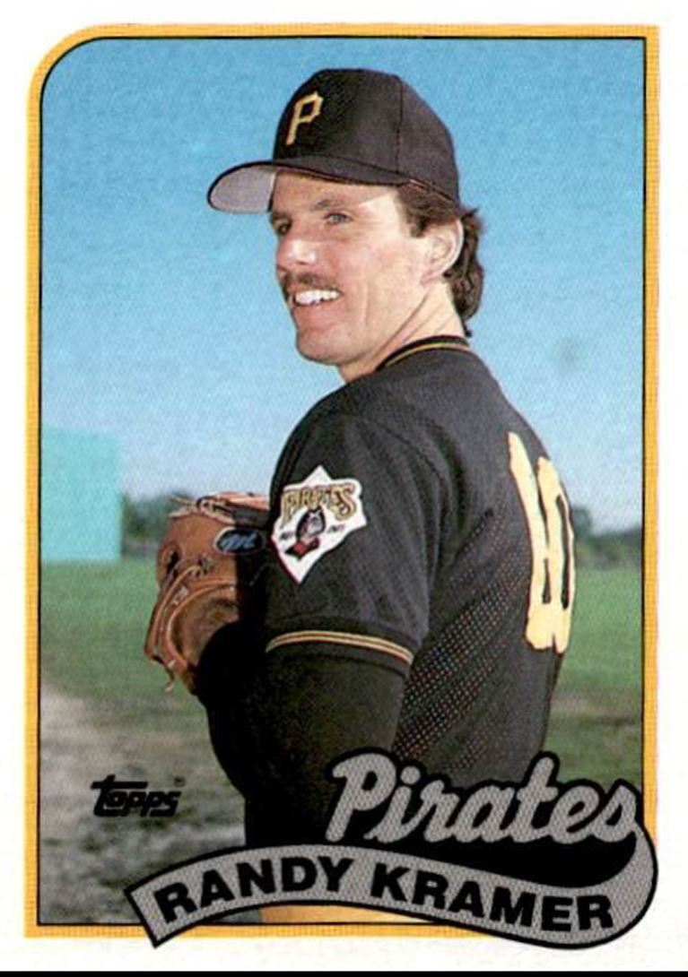 1989 Topps Randy Kramer Rookie Pittsburgh Pirates #522