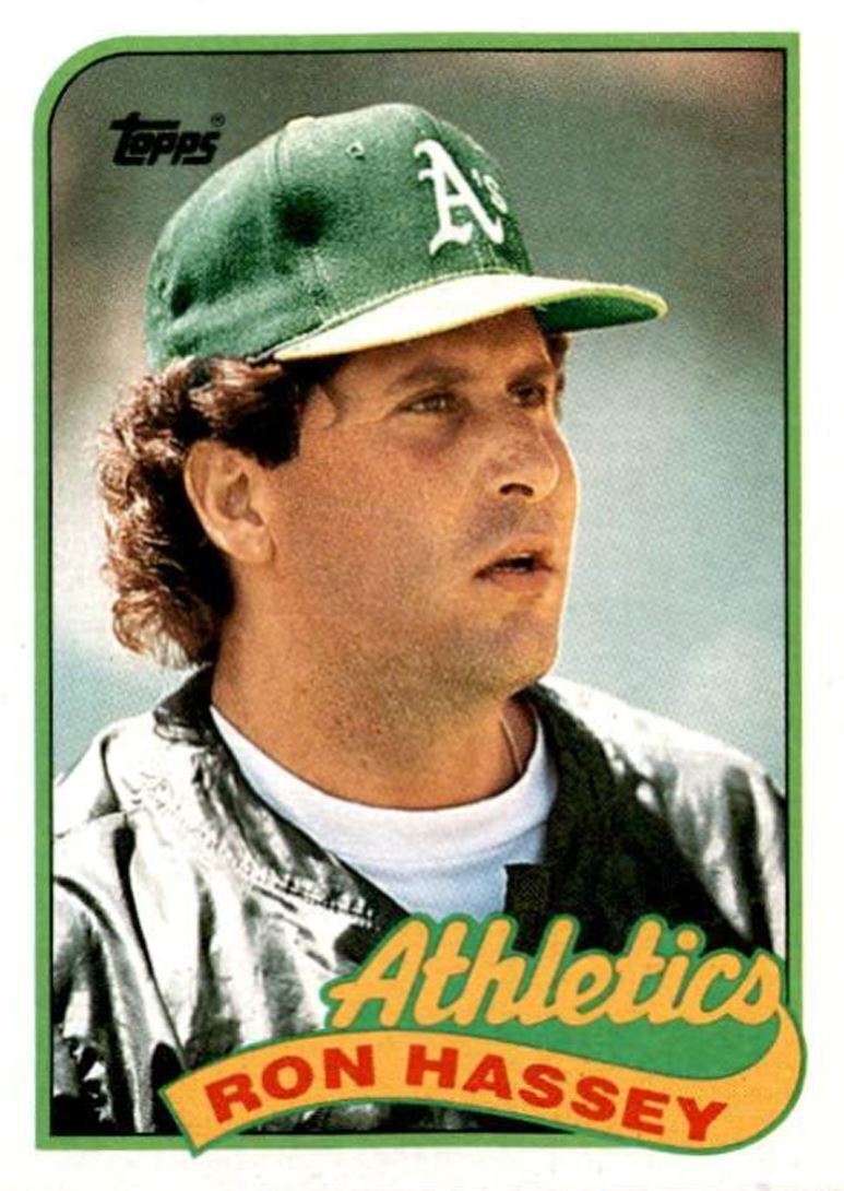 1989 Topps Ron Hassey Oakland Athletics #272