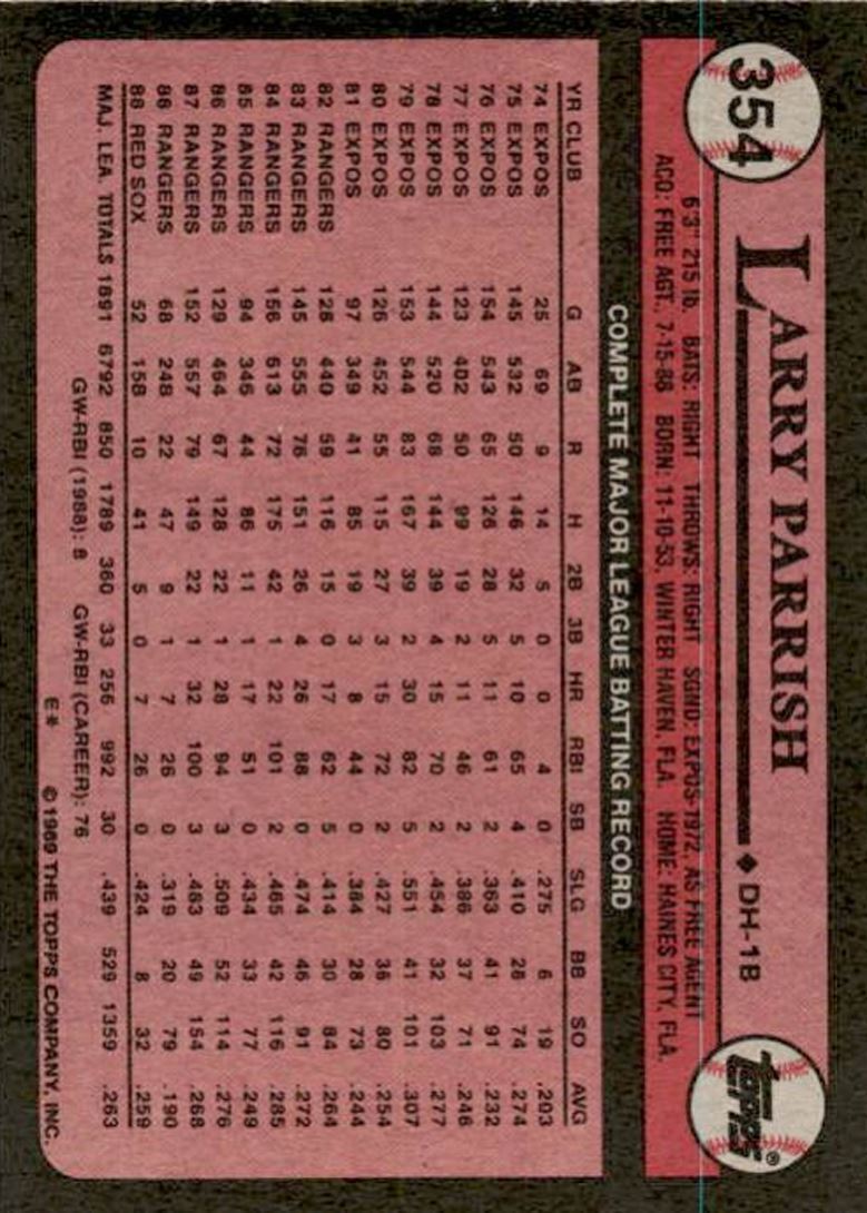 1989 Topps Nate Oliver New York Yankees #354
