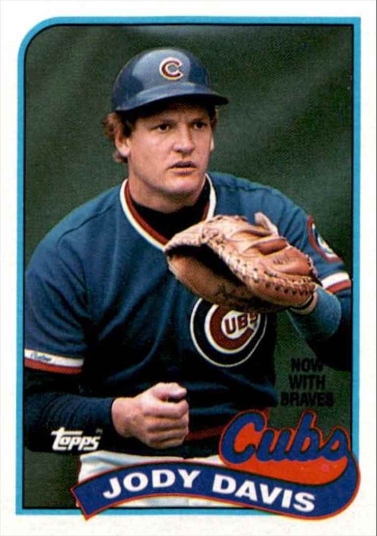 1989 Topps Jody Davis Atlanta Braves #115