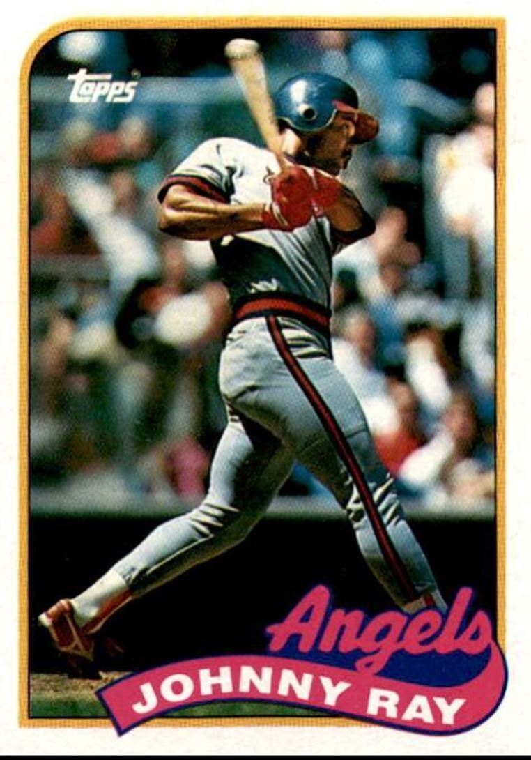 1989 Topps Johnny Ray ' California Angels #455