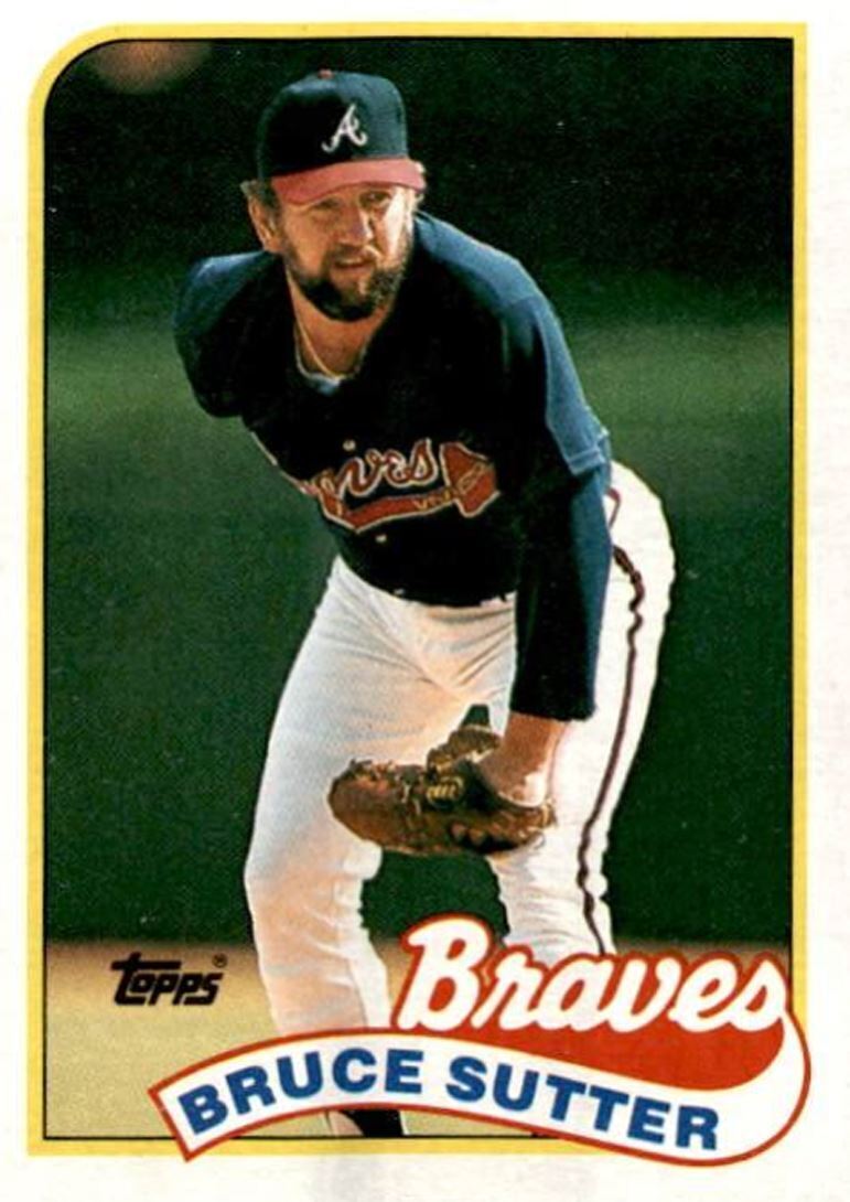 1989 Topps Bruce Sutter hof Atlanta Braves #11