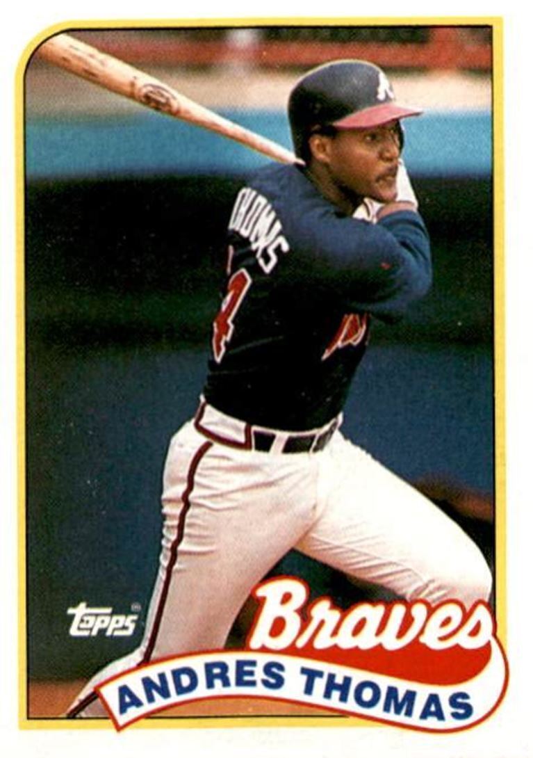 1989 Topps Andres Thomas / Atlanta Braves #523