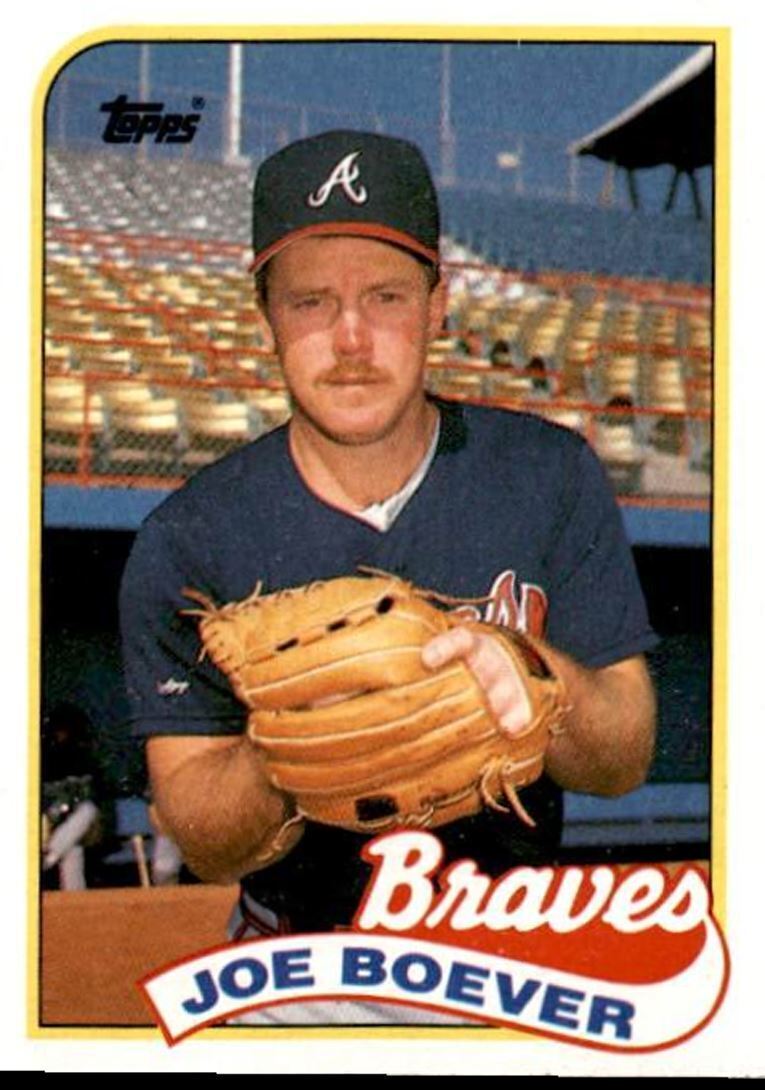 1989 Topps Joe Boever Atlanta Braves #586